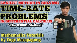 The Easiest Method in Solving TimeRate Problems in Differential Calculus [upl. by Ajiram]