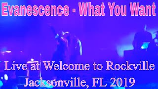 Evanescence  What You Want Live at Welcome to Rockville Jacksonville FL 2019 [upl. by Aciras81]