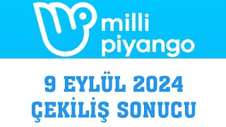 Milli Piyango Çekiliş Sonuçları 9 Eylül 2024 [upl. by Latty633]