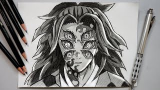 how to draw Kokushibo  Demon slayer Kimetsu no Yaiba [upl. by Ahouh]