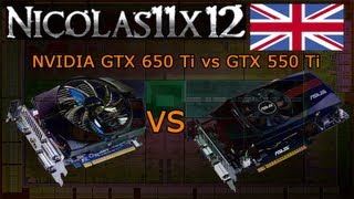 NVIDIA GTX 650 Ti vs GTX 550 Ti [upl. by Ellierim]