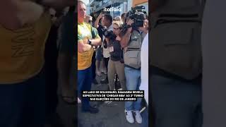 RAMAGEM VOTA AO LADO DE JAIR BOLSONARO NO RIO quotEXPECTATIVA DE CHEGAR BEM NO 2º TURNOquot [upl. by Hollie]