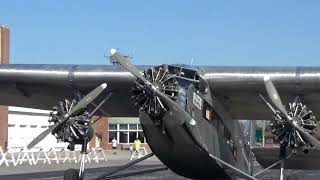 Almost 100 YEARS OLD 1928 Ford TriMotor Starts Up and Takes Flight at Findlay Wings and Wheels 24 [upl. by Ellerahs]