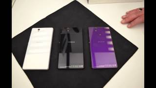 Sony Xperia Z Farben Vergleich Schwarz Weiß Lila [upl. by Adnulahs133]