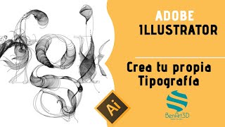 👁️‍🗨️ Crea tu propia tipografía con Illustrator 👁️‍🗨️ [upl. by Anyaj]