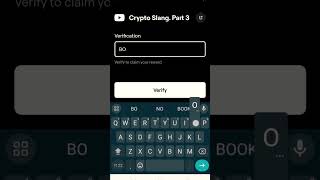 BLUM Code today crypto slang part 3 [upl. by Itsirc]