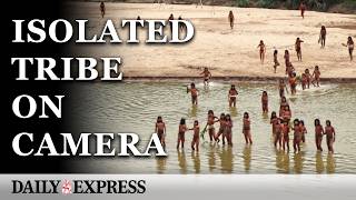 Why these images of worlds largest uncontacted tribe are concerning [upl. by Eciruam]