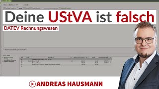 Deine Umsatzsteuervoranmeldung in DATEV Rechnungswesen ist falsch [upl. by Tatman]