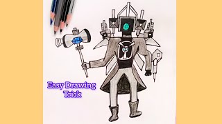 HOW TO DRAW TITAN CAMERAMAN  Skibidi Toilet  Easy Step by Step Drawing [upl. by Ailero552]