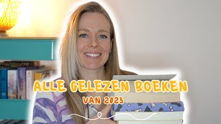 Alle 65 boeken die ik in 2023 heb gelezen  Papieren boeken ebooks amp luisterboeken [upl. by Ardeth]