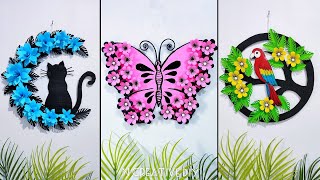 Best paper craft for home decoration  Beautiful wall hanging craft ideas  Paper flower wall decor [upl. by Lust]