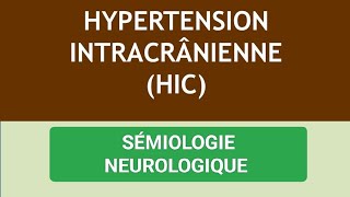 SÉMIONEURO🧠 SDR DHYPERTENSION INTRACRÂNIENNE💀3ÈME MÉDECINE✅✅Unité2🧠🦴🩺 [upl. by Learsiy941]