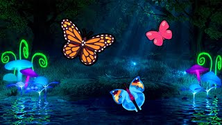 Canción de Cuna para Dormir y Relajar Bebés 🦋 Música para Dormir Bebés con Mariposas y Agua [upl. by Levesque187]