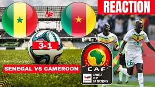 Senegal vs Cameroon 31 Live Africa Cup Nations AFCON Football Match Score Teranga Lions Highlights [upl. by Gniliem]