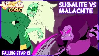 Sugalite Vs Malachite  Steven Universe Comic Español [upl. by Eimilb]