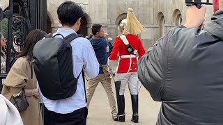 King’s Guard SHOUTS at tourist [upl. by Joell108]