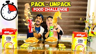 Food Unpacking amp Packing Challenge  Hiba കട്ട കലിപ്പ് ആയി 🤬Climax 🤣Food Eating challenge 🔥 [upl. by Wylde]