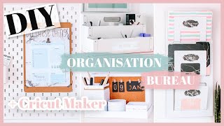 4 DIY ORGANISATION BUREAU À FAIRE AVEC LA CRICUT MAKER [upl. by Urban17]