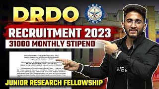 DRDO Recruitment 2023  Junior Research Fellowship JRF  Know Complete Details [upl. by Calloway973]