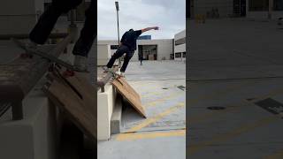 BOARDSLIDE TO FAKIE ON PIECE OF WOOD [upl. by Herstein]