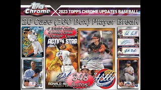 CASES 1314 of 20 DELIGHTHOBBY  2023 Topps CHROME UPDATE 20 Case 160 BoxPlayer Break 111723 [upl. by Davis]