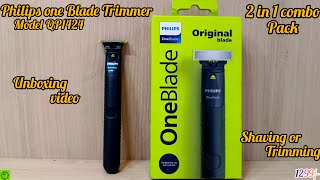 Philips One Blade Face Hybrid Trimmer and ShaverBest Zero Trim For Face Dual Protection Technology [upl. by Aldwin]