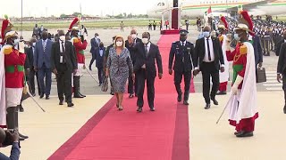 Retour à Abidjan du Président Alassane Ouattara après un séjour en France [upl. by Danyette]