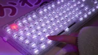 MK870 Transparent Keycaps Mechanical Keyboard [upl. by Florence]