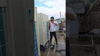 VRF system installation 🔥😱🦅viralvideo youtubeshorts shortvideo likeandsubscribe airconditioners [upl. by Aubarta]