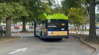 Montgomery County Transit Ride On 2019 Gillig Low Floor Advantage CNG 4134C on Route 49 [upl. by Harlan881]