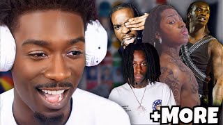 BruceDropEmOff Reacts to New Music Drops SahBabii Fimiguerrero Lancey Foux Raq Baby amp More [upl. by Doralynn]