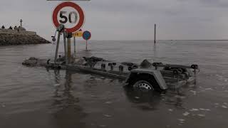 Timelapse sur le passage du Gois  Grande marée du 1718 octobre 2020 [upl. by Anilejna363]