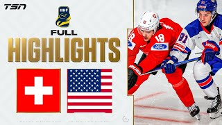 USA vs Switzerland FULL HIGHLIGHTS  2024 World Junior Championship [upl. by Gore]