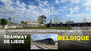 4K Tramway de Liège Janvier 2025 Belgique [upl. by Tish]