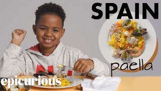 Kids Try Rice Dishes From Around The World [upl. by Harley]