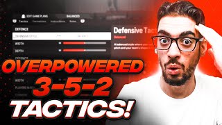 OVERPOWERED 352 FORMATION amp CUSTOM TACTICS FOR EAFC 24 ULTIMATE TEAM [upl. by Luz]