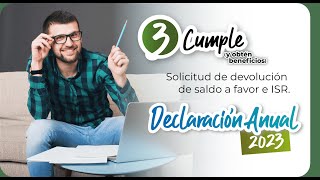 Webinario Solicitud de devolución de saldo a favor de ISR [upl. by Seerdi]