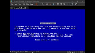 Crashing Windows 98 on VMware [upl. by Klump832]