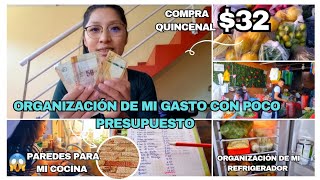 ✅️ COMO ORGANIZO MIS GASTOS CON POCO PRESUPUESTO  COMPRA QUINCENAL EN EL MERCADOCOMPRÉ PAPEL TAPIZ [upl. by Stephie171]