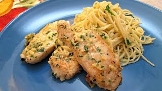 Garlic Parmesan Chicken  Easy Recipe with Fresh Ingredients  PoorMansGourmet [upl. by Bala590]