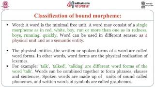 Basic Concepts in Morphology ENG [upl. by Hux]