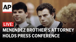 LIVE Menendez brothers attorney and family hold a press conference [upl. by Rella33]