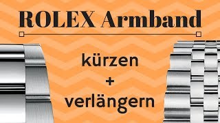 Rolex Armband kürzen und verlängern das beste Uhrmacherwerkzeug Set [upl. by Scutt]