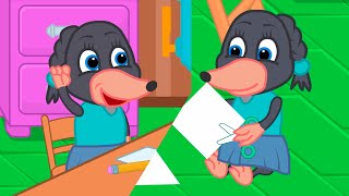 Benny Mole en Español  Arboles geométricos Dibujos Animados Para Niños [upl. by Alidia876]