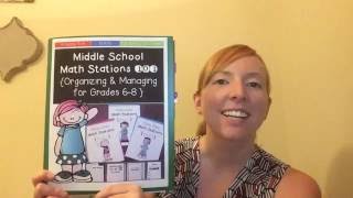 Middle School Math Stations 101 Guide Organizing amp Managing Grades 68 [upl. by Robison]