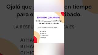 Spanish Verbs Conjugation Spanish Grammar Aprender Español spanishlessons ytshorts espanol [upl. by Nonek]