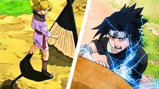 Shikamaru vs Temari y Sasuke vs Gaara  Chidori en Acción [upl. by Yrrehs]