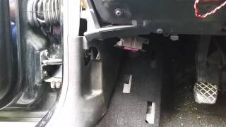 Hood release handle on a VW MKIV removal howto [upl. by Yelrahc950]