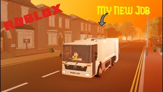 Getting a new Job as a Bin Man  Roblox  Redwood County [upl. by Milburr]