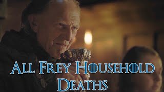 All Frey Household Deaths  Game of Thrones [upl. by Esiuole936]